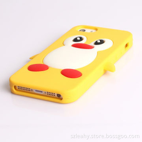 Funny penguin-shaped silicone case for iPhone 5/5S